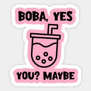 Boba bubble milk tea lover Sticker